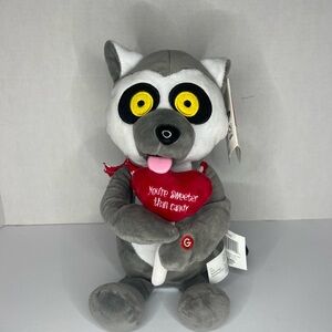 Gemmy Animated Valentines Lemur Licking Lollipop Singing Lil Wayne NWT WORKS